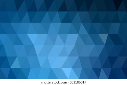 DARK BLUE vector abstract textured polygonal background. Blurry triangle design. Pattern can be used for background.
