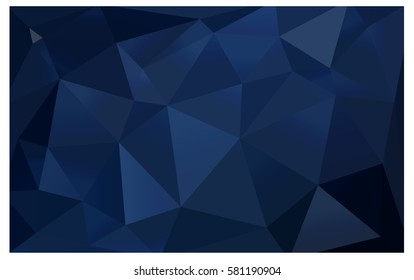 DARK BLUE vector abstract textured polygonal background. Blurry triangle design. Pattern can be used for background.