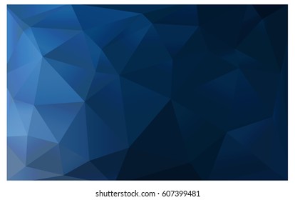 DARK BLUE vector abstract textured polygonal background. Blurry triangle design. Pattern can be used for background.