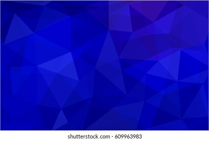 DARK BLUE vector abstract textured polygonal background. Blurry triangle design. Pattern can be used for background.