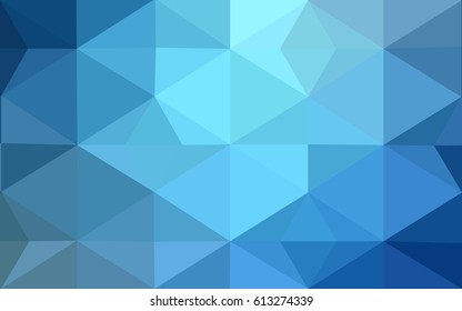 DARK BLUE vector abstract textured polygonal background. Blurry triangle design. Pattern can be used for background.