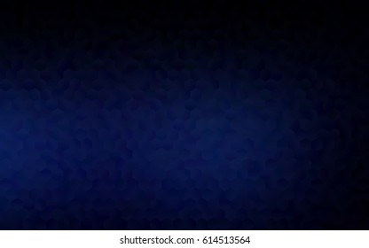 Dark BLUE vector abstract textured polygonal background. Brand-new blurry hexagonal design. Pattern can be used for background.