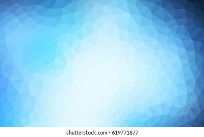 DARK BLUE vector abstract textured polygonal background. Blurry triangle design. Pattern can be used for background.