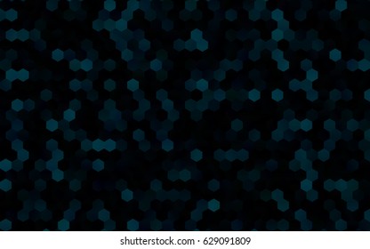 Dark BLUE vector abstract textured polygonal background. Brand-new blurry hexagonal design. Pattern can be used for background.