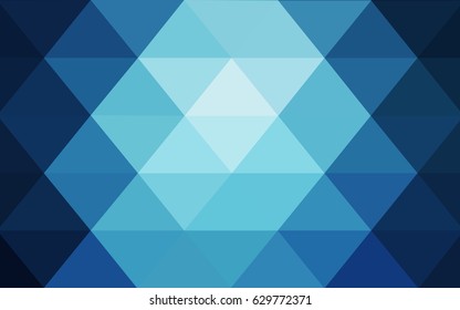 DARK BLUE vector abstract textured polygonal background. Blurry triangle design. Pattern can be used for background.