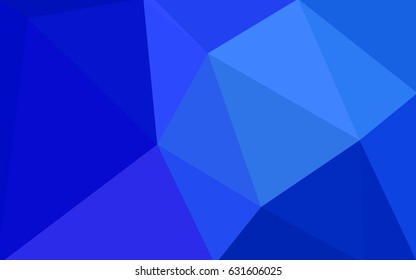 DARK BLUE vector abstract textured polygonal background. Blurry triangle design. Pattern can be used for background.