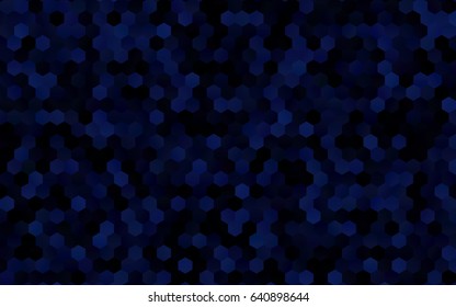 Dark BLUE vector abstract textured polygonal background. Brand-new blurry hexagonal design. Pattern can be used for background.
