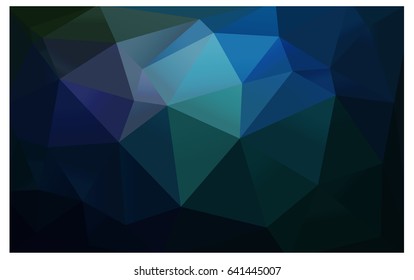 DARK BLUE vector abstract textured polygonal background. Blurry triangle design. Pattern can be used for background.