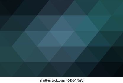 DARK BLUE vector abstract textured polygonal background. Blurry triangle design. Pattern can be used for background.