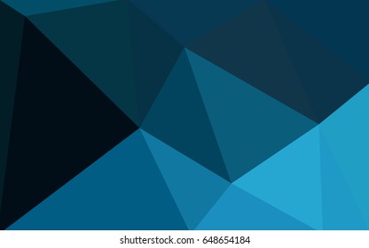 DARK BLUE vector abstract textured polygonal background. Blurry triangle design. Pattern can be used for background.