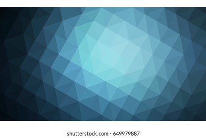 DARK BLUE vector abstract textured polygonal background. Blurry triangle design. Pattern can be used for background.