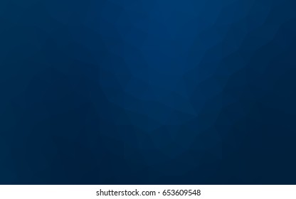 DARK BLUE vector abstract textured polygonal background. Blurry triangle design. Pattern can be used for background.