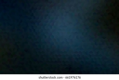 Dark BLUE vector abstract textured polygonal background. Brand-new blurry hexagonal design. Pattern can be used for background.