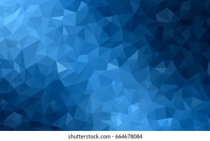 DARK BLUE vector abstract textured polygonal background. Blurry triangle design. Pattern can be used for background.