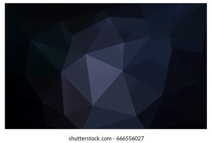 DARK BLUE vector abstract textured polygonal background. Blurry triangle design. Pattern can be used for background.