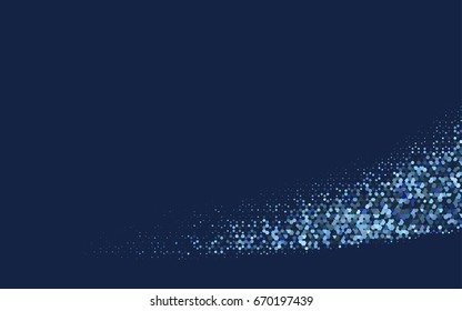 Dark BLUE vector abstract textured polygonal background. Brand-new blurry hexagonal design. Pattern can be used for background.