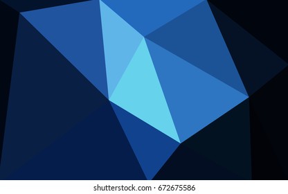 DARK BLUE vector abstract textured polygonal background. Blurry triangle design. Pattern can be used for background.