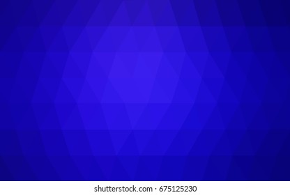 DARK BLUE vector abstract textured polygonal background. Blurry triangle design. Pattern can be used for background.