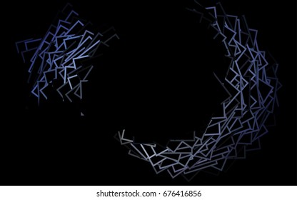 Dark BLUE vector abstract textured polygonal background. Blurry rectangular design. The pattern with repeating rectangles can be used for background.