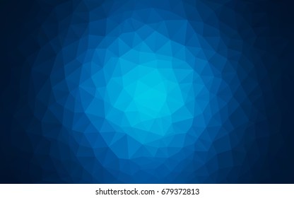 DARK BLUE vector abstract textured polygonal background. Blurry triangle design. Pattern can be used for background.