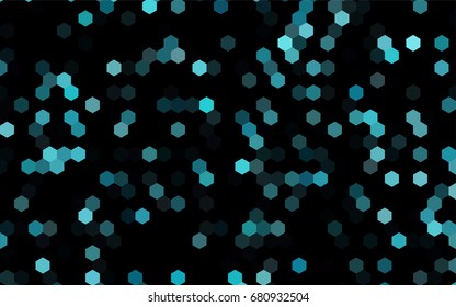 Dark BLUE vector abstract textured polygonal background. Brand-new blurry hexagonal design. Pattern can be used for background.