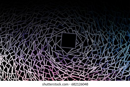 Dark BLUE vector abstract textured polygonal background. Blurry rectangular design. The pattern with repeating rectangles can be used for background.