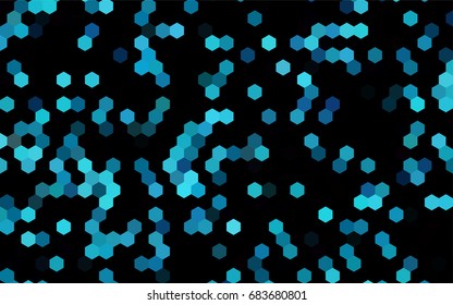 Dark BLUE vector abstract textured polygonal background. Brand-new blurry hexagonal design. Pattern can be used for background.
