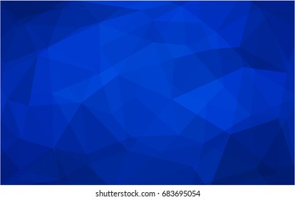 DARK BLUE vector abstract textured polygonal background. Blurry triangle design. Pattern can be used for background.