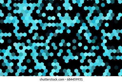 Dark BLUE vector abstract textured polygonal background. Brand-new blurry hexagonal design. Pattern can be used for background.