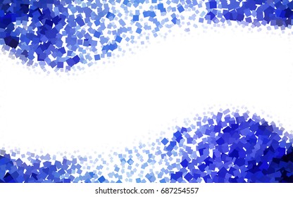 Dark BLUE vector abstract textured polygonal background. Blurry rectangular design. The pattern with repeating rectangles can be used for background.