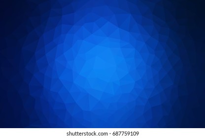 DARK BLUE vector abstract textured polygonal background. Blurry triangle design. Pattern can be used for background.