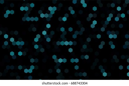 Dark BLUE vector abstract textured polygonal background. Brand-new blurry hexagonal design. Pattern can be used for background.