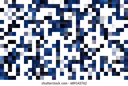 Dark BLUE vector abstract textured polygonal background. Blurry rectangular design. The pattern with repeating rectangles can be used for background.
