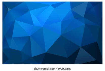 DARK BLUE vector abstract textured polygonal background. Blurry triangle design. Pattern can be used for background.