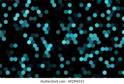 Dark BLUE vector abstract textured polygonal background. Brand-new blurry hexagonal design. Pattern can be used for background.