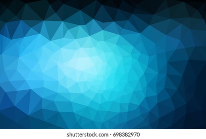DARK BLUE vector abstract textured polygonal background. Blurry triangle design. Pattern can be used for background.