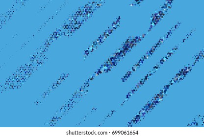 Dark BLUE vector abstract textured polygonal background. Brand-new blurry hexagonal design. Pattern can be used for background.