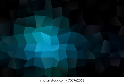 Dark BLUE vector abstract textured polygonal background. Blurry rectangular design. The pattern with repeating rectangles can be used for background.