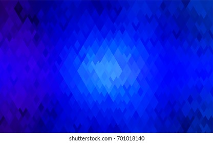 Dark BLUE vector abstract textured polygonal background. Blurry rectangular design. The pattern with repeating rectangles can be used for background.