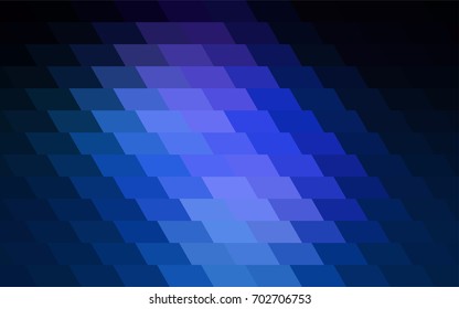 Dark BLUE vector abstract textured polygonal background. Blurry rectangular design. The pattern with repeating rectangles can be used for background.