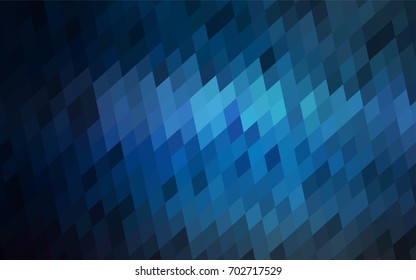 Dark BLUE vector abstract textured polygonal background. Blurry rectangular design. The pattern with repeating rectangles can be used for background.