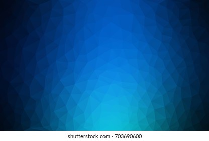 DARK BLUE vector abstract textured polygonal background. Blurry triangle design. Pattern can be used for background.