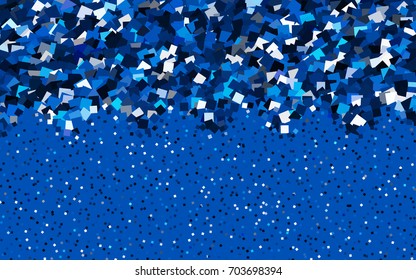 Dark BLUE vector abstract textured polygonal background. Blurry rectangular design. The pattern with repeating rectangles can be used for background.