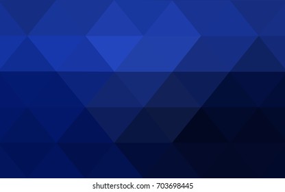 DARK BLUE vector abstract textured polygonal background. Blurry triangle design. Pattern can be used for background.
