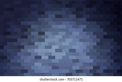 Dark BLUE vector abstract textured polygonal background. Blurry rectangular design. The pattern with repeating rectangles can be used for background.