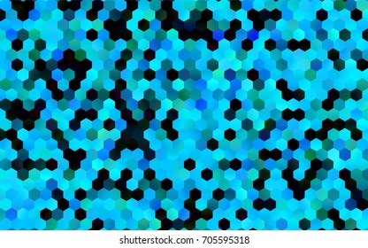 Dark BLUE vector abstract textured polygonal background. Brand-new blurry hexagonal design. Pattern can be used for background.