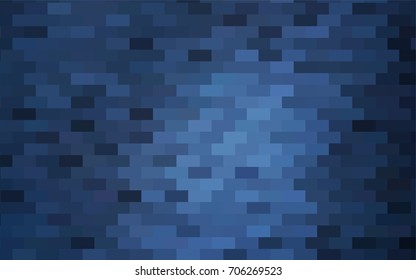 Dark BLUE vector abstract textured polygonal background. Blurry rectangular design. The pattern with repeating rectangles can be used for background.