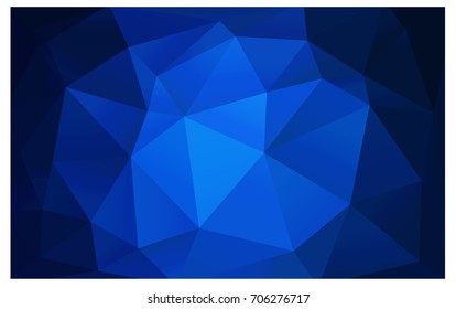 DARK BLUE vector abstract textured polygonal background. Blurry triangle design. Pattern can be used for background.