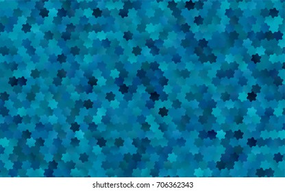 Dark BLUE vector abstract textured polygonal background. Brand-new blurry hexagonal design. Pattern can be used for background.