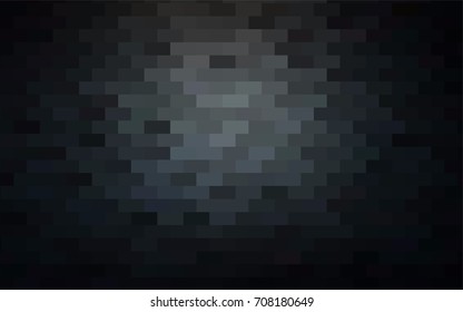 Dark BLUE vector abstract textured polygonal background. Blurry rectangular design. The pattern with repeating rectangles can be used for background.